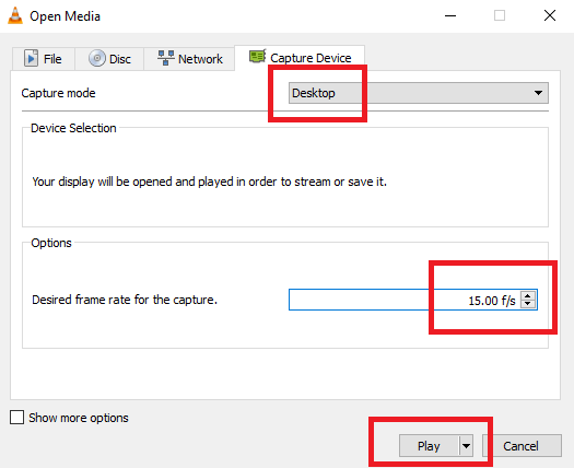VLC ekran görüntüsü kaydet