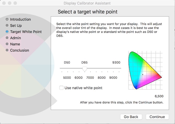 macOS üzerinde white point ayarları