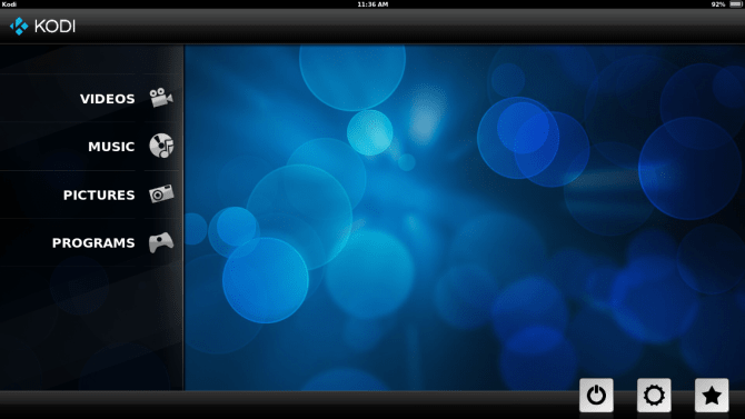 Jailbreak'siz iPhone ve iPad'e Kodi Yüklemek: Kodi Ekran Görüntüsü