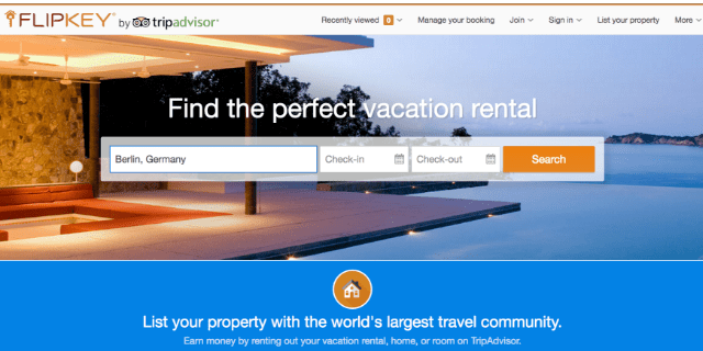 Airbnb alternatifleri: FlipKey