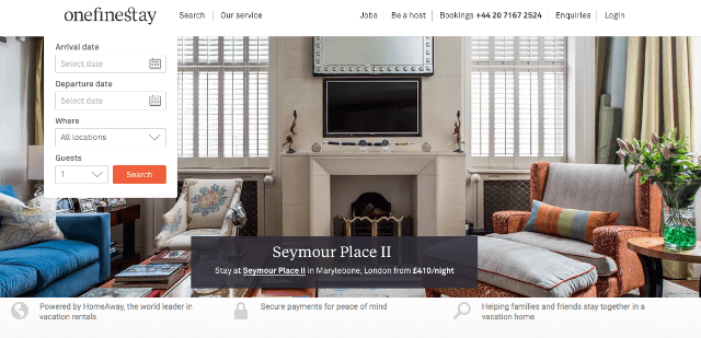 Airbnb alternatifleri: OneFineStay