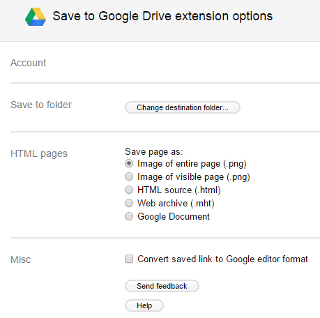 Save to Google Drive