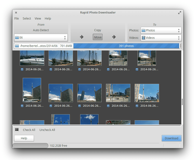 Linux için En İyi Fotoğraf Yönetimi Uygulaması: Rapid Photo Downloader