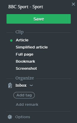 Evernote Web Clipper