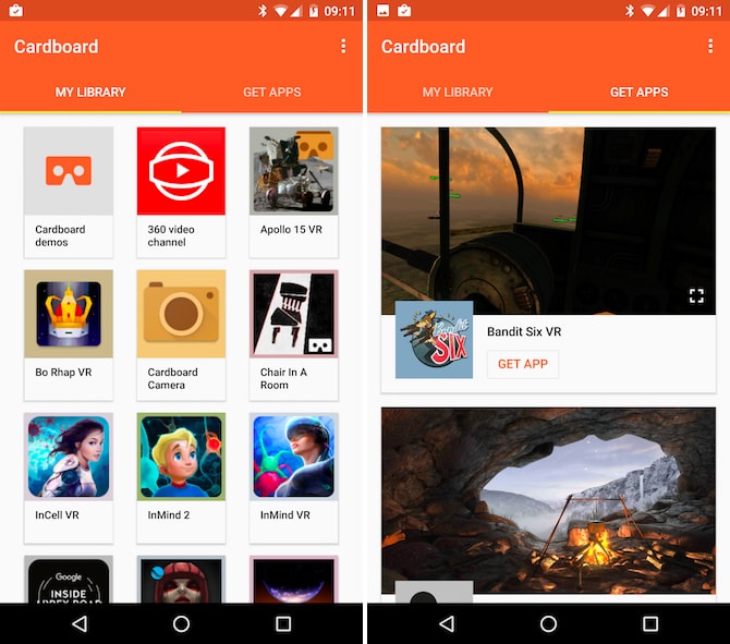 Android için Google Cardboard uygulaması