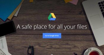 Google Drive açılış ekranı