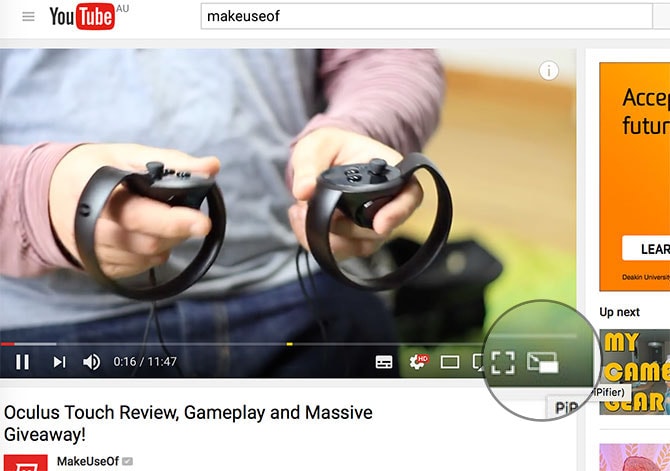 Safari Genişletmeleri: PiPifier