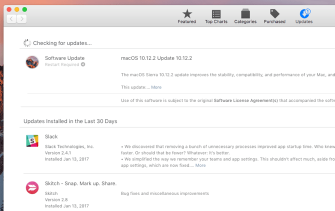 Yeni Mac: Güncellemeler