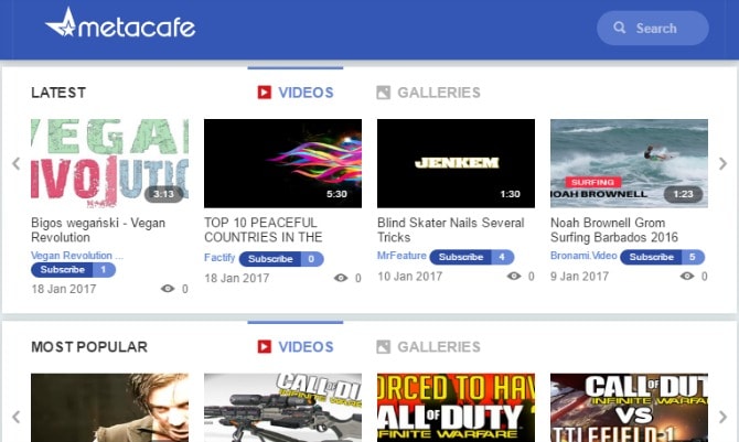 YouTube Alternatifleri: Metacafe
