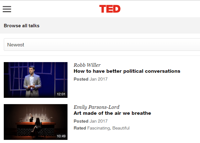 YouTube Alternatifleri: TED