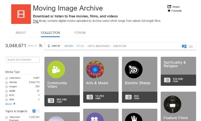 YouTube Alternatifleri: The Internet Archive