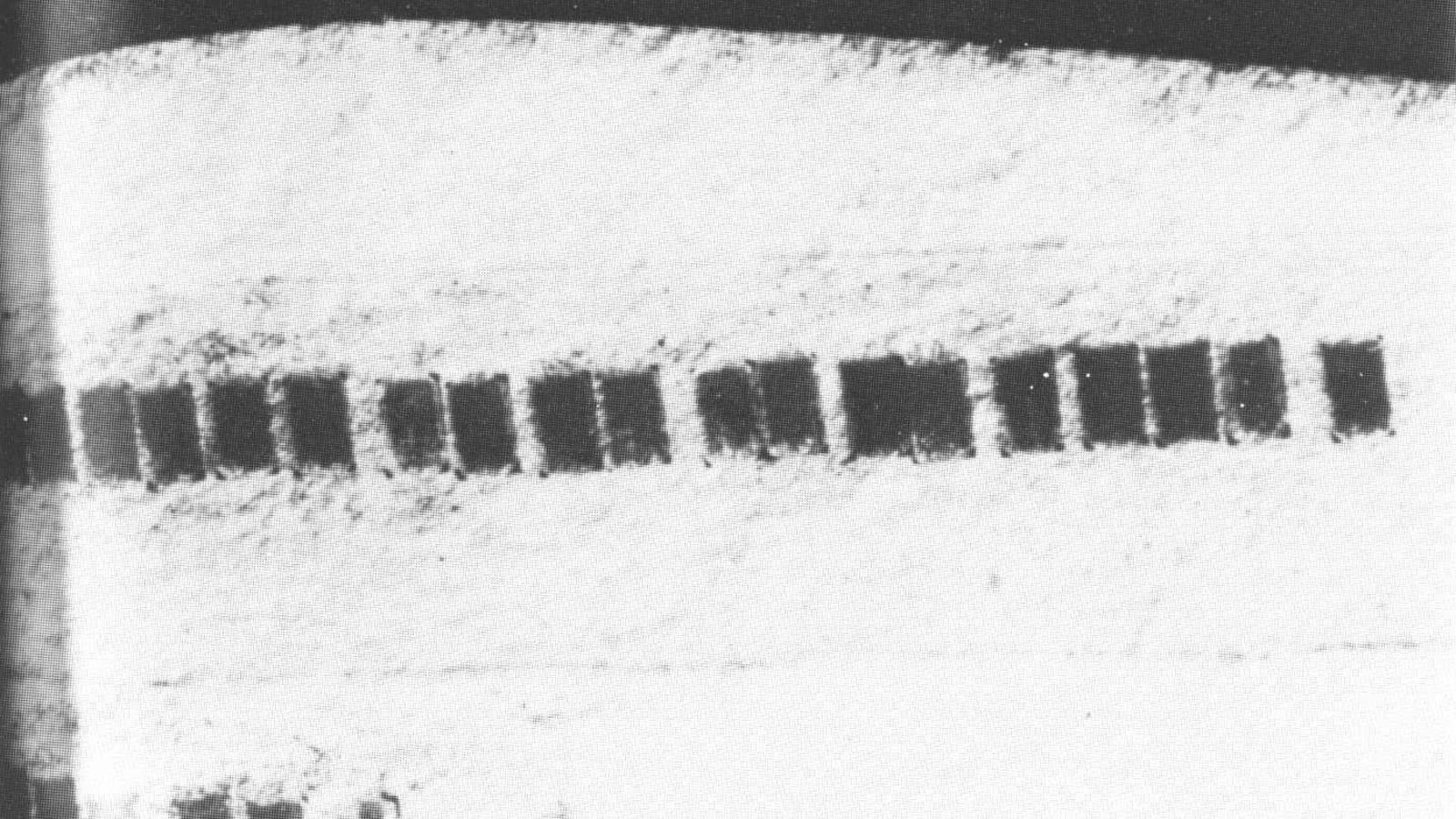 Alman casusların bir zarf üzerine yazdığı mikro noktalar