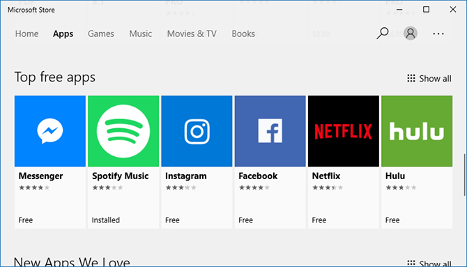 Microsoft Store Uygulamaları