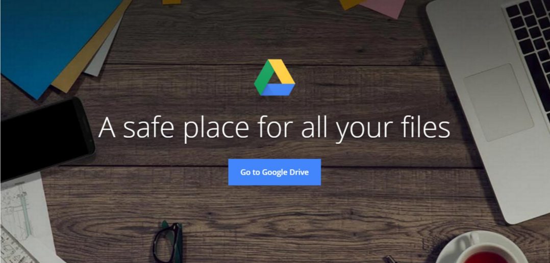 Google Drive açılış ekranı